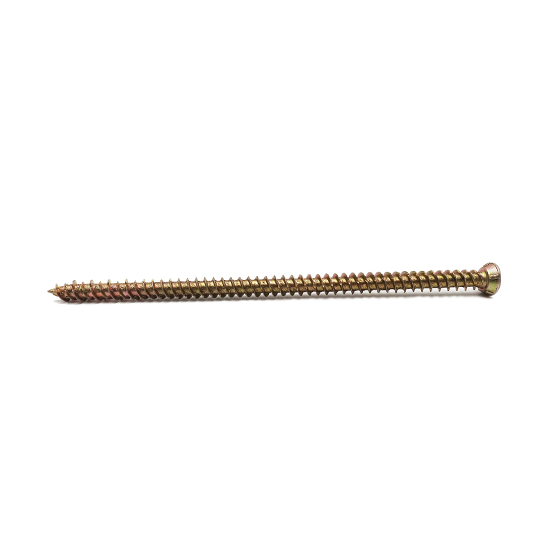 Torx ড্রাইভ ছোট ফ্ল্যাট মাথা স্ব-লঘুপাত স্ক্রু হলুদ দস্তা ধাতুপট্টাবৃত